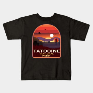 Visit Tatooine - National Park Retro Kids T-Shirt